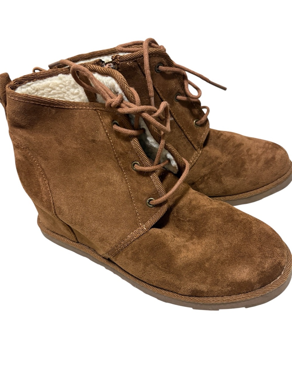 Aspen Women's Brown Suede Lace-Up Ankle Boots